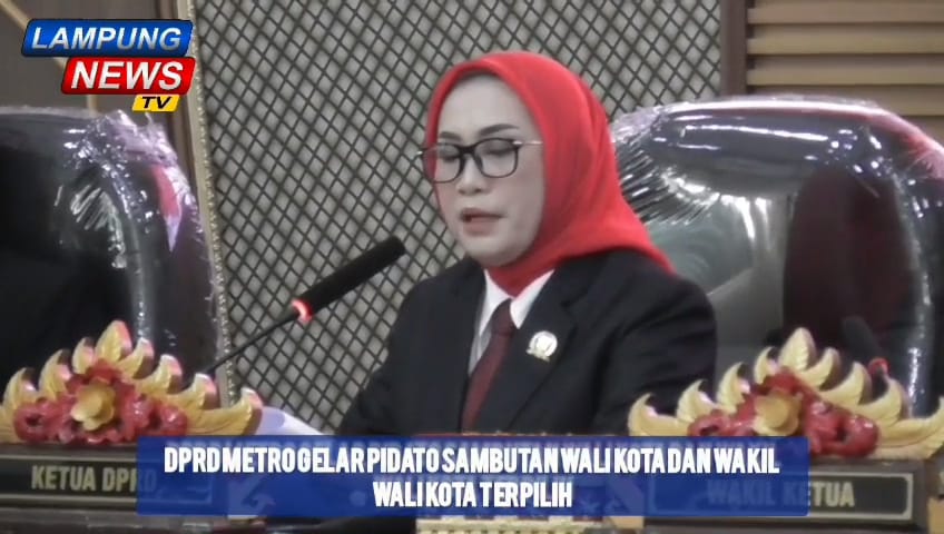 DPRD Metro Gelar Paripurna Pidato Sambutan Wali Kota dan Wakil Wali Kota Terpilih